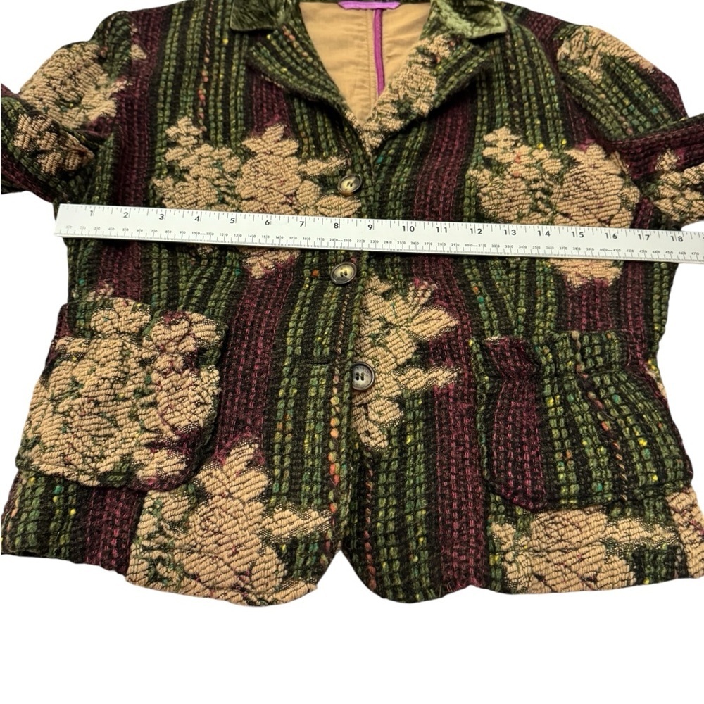 Vintage Etro Fall 2004 Runway Wool Brocade Blazer IT 46 US 10 - Picture 8 of 14